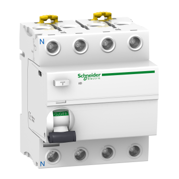 Acti9, iID interrupteur différentiel 4P 40A 30mA type AC - SCHNEIDER ELECTRIC - A9R11440