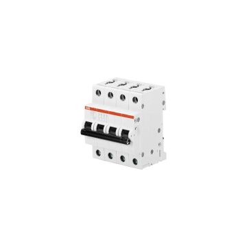 Disjoncteur S204L-C40 - 4P 40A Courbe C Raccordement à vis - 6KA (4Modules) peignable - ABB - 350442