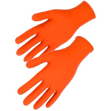 Gant nitrile AQL 1,5 - Boite de 100 - Finition gaufrée - Ambidextre - T.M - SINGER FRERES - AUU700078