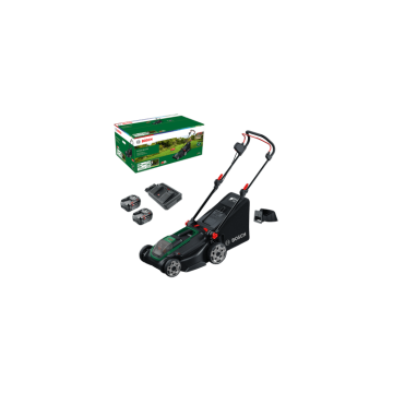 Tondeuse à gazon sans fil ROTAK18V2-43 - BOSCH - avec 2 batteries 4,0Ah - chargeur - 06008B9L00