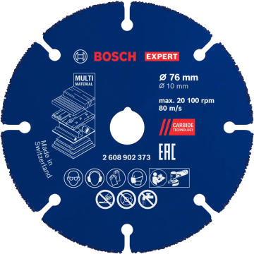 Disque à tronçonner carbure EXPERT Multi Material - Pour mini meuleuses angulaires - BOSCH - 2608902373
