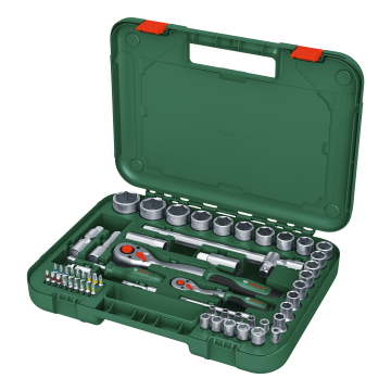 Set 57 pièces avec cliquets 1/2' + 1/4' - BOSCH - 1600A02Z9G