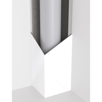 Cache tuyau en l collection black & white - coloris & dimensions aux choix