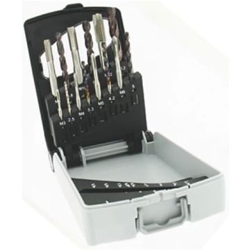 Coffret 15 pièces tarauds et forets 1 Tag TIVOLY - 11900170029