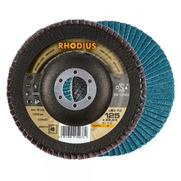 Disques à lamelles RHODIUS Inox LSZ F2 - Ø 125X22.23 - GR.60 - 204018