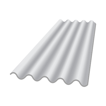 Plaque translucide Clairflex UV pour plaques ondulées 177/51 FR 5 ondes (à l'unité) 
