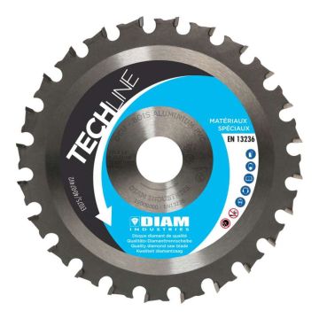 Disque diamant Ø125/22.23 DIAM Bois/PVC/Plexi/Composite - DCU125/22