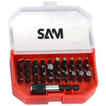 Coffret de 30 embouts de vissage 1/4' + 1 porte-embout SAM OUTILLAGE - E900-J30B