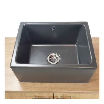 Évier céramique Timbre D'office Belfast anthracite - 1 Bac