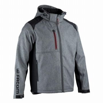 Veste softshell FACOM Trial Noir/Gris Taille XL - FXWW2020E-XL