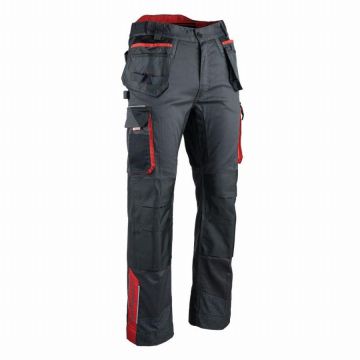 Pantalon stretch FACOM Ultimate poches flottantes Noir/Gris/Rouge Taille 38 - FXWW1020E-38
