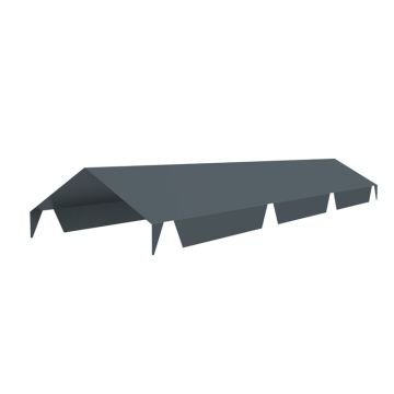 Faîtière double crantée de développé 610 mm pour tôle bac acier en couverture Joris Ide 