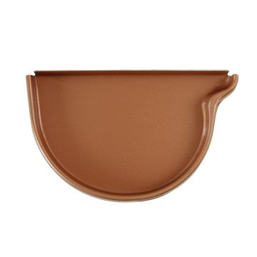 Fond de gouttière aluminium demi-ronde dév.270 droit