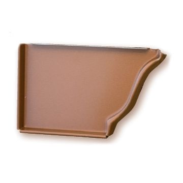 Fond de gouttière Aluminium moulurée gauche