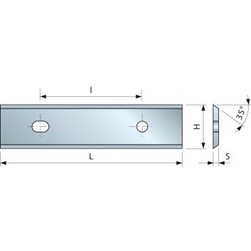Plaquette 35° 60x12x1,5 i26 - f03fh03357 -cg20mga310