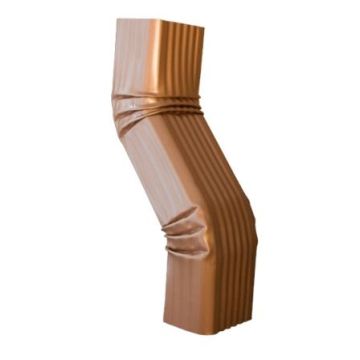 Dévoiement frontal pour gouttière aluminium corniche 60x80 mm