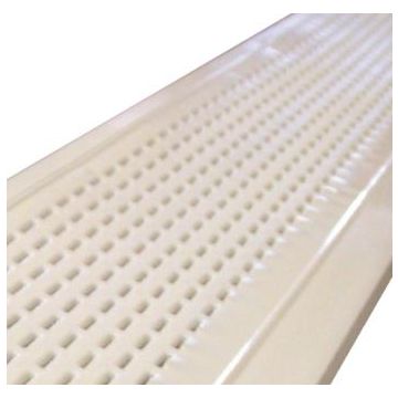 Pare-feuilles perforé pour gouttière aluminium corniche moulurée
