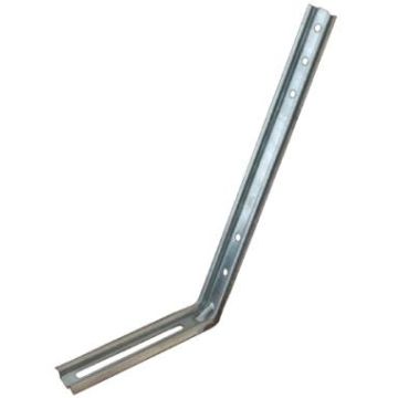 Hampe droite pour fixation gouttière Aluminium sur chevrons