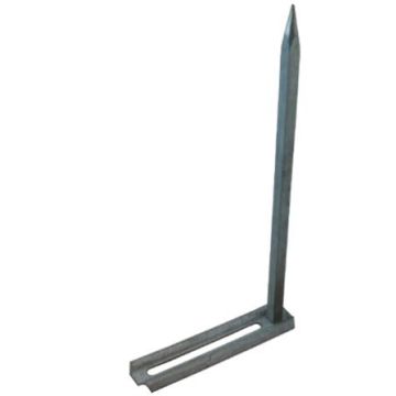 Crochet pointe pour fixation gouttière Aluminium sur genoise
