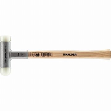 Maillet supercraft, avec manche en hickory verni, amortissant les vibrations et ergonomique et embout arrondi - d=40 mm - 3366.240