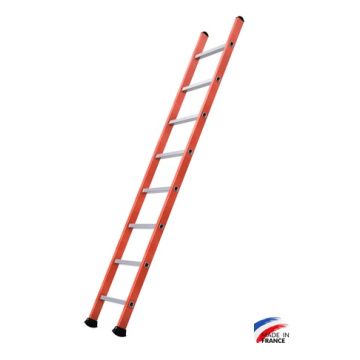 Echelle simple mixte acier alu 8 échelons hauteur d'accès 3,31 m