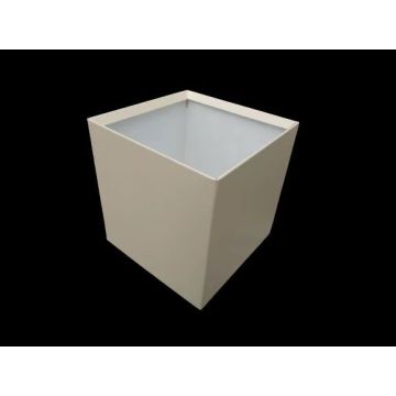 Boite à eau alu 200x200x210 - RAL 1015 Ivoire
