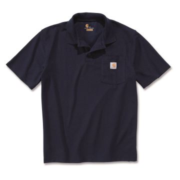 Polo manches courtes maille piquée poche poitrine marine l carhartt - Taille au choix