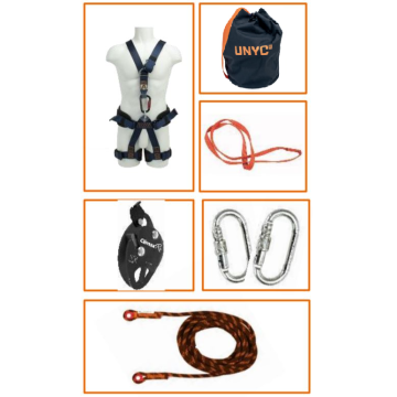Kit prêt à l'emploi anti-chute, maintien au travail et suspension Master Unyc (taille au choix)