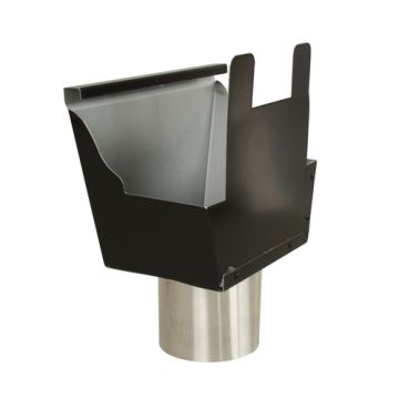 Moignon cylindrique diamètre 80 mm pour gouttière aluminium