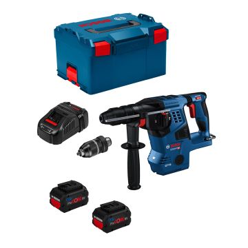 Perforateur bosch gbh 18v-28 cf (2 x 8,0 ah procore gal1880cv l-boxx 238)
