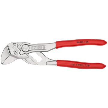 Pince-clé 125mm - gainage pvc - chromée - capacité 23mm (8603125)
