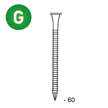 Pointes d'ancrage galva 4,0 x 60 - Conditionnement au choix