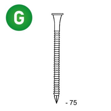 Pointes d'ancrage galva 4,0 x 75 - Conditionnement au choix