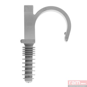 Seau 100 RAMCLIP® gris simple 20mm pour gaines souples - 55820