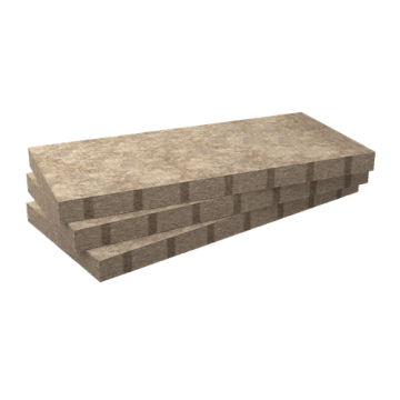 Panneau isolant semi-rigide en laine de roche - Rockcomble Flex (palette) - Epaisseur et largeur au choix