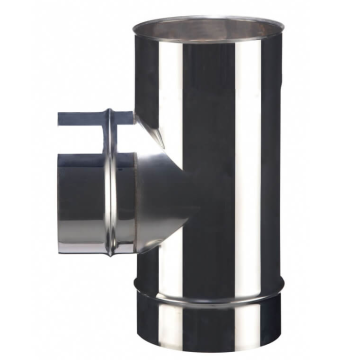 Té 90° nu inox 304 soudé Ø150 POUJOULAT TE 90-150 SOI - 52150750