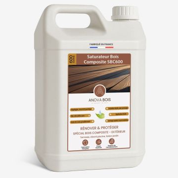Saturateur Bois Composite SBC600 - Protection Incolore Terrasse AnovaBois - Conditionnement au choix