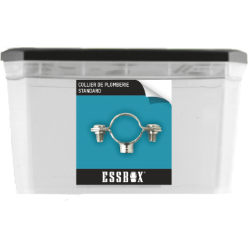 Collier de plomberie ESSBOX SCELL-IT Simple standard Ø40 mm- Ø7 mm x 150 mm - Boite de 25 - EX-93201140