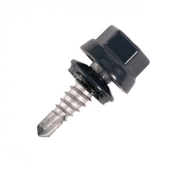Vis bac acier SCELL-IT Couturage - Ø6.3 x 22 mm - TH12 - Noir RAL9005 - Sachet de 100 - ZTCR-63022-9005