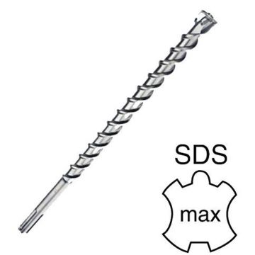 Foret mèche SDS MAX 600 mm diam 25 4 têtes Ribimex - PRSDSMAX25X600-4