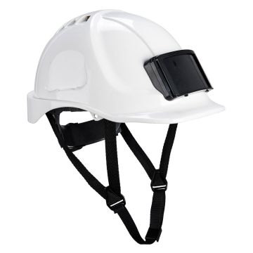 Casque porte badge jugulaire 4 point PB5 Blanc PORTWEST - PB55WHR