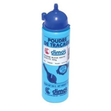 Biberon 200g de poudre à tracer - Bleu