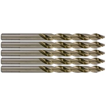 Foret métaux TSP taillé meulé HSS - Affûtage étagé - L. 70 Ø 3,5 mm - boîte de 5 unités - TIVOLY - 11457060350