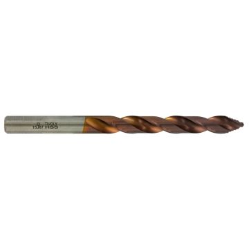 Foret métaux TSP HSS taillé meulé revêtu FUSIO - affûtage étagé - Ø 4,2 x 75 mm - TIVOLY - 11457140420
