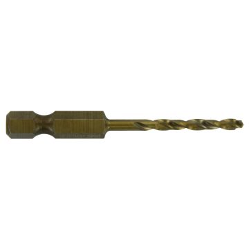 Foret métaux TSP HSS Cobalt taillé meulé - Queue hexagonale - Affûtage étagé - Ø 4 x 75 mm - TIVOLY - 11457340400