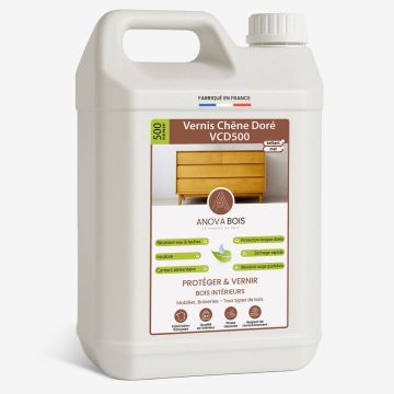 Vernis Chêne Doré VCD500 - Mat ou Brillant AnovaBois - Conditionnement au choix