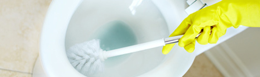 Nettoyage de WC très entartré