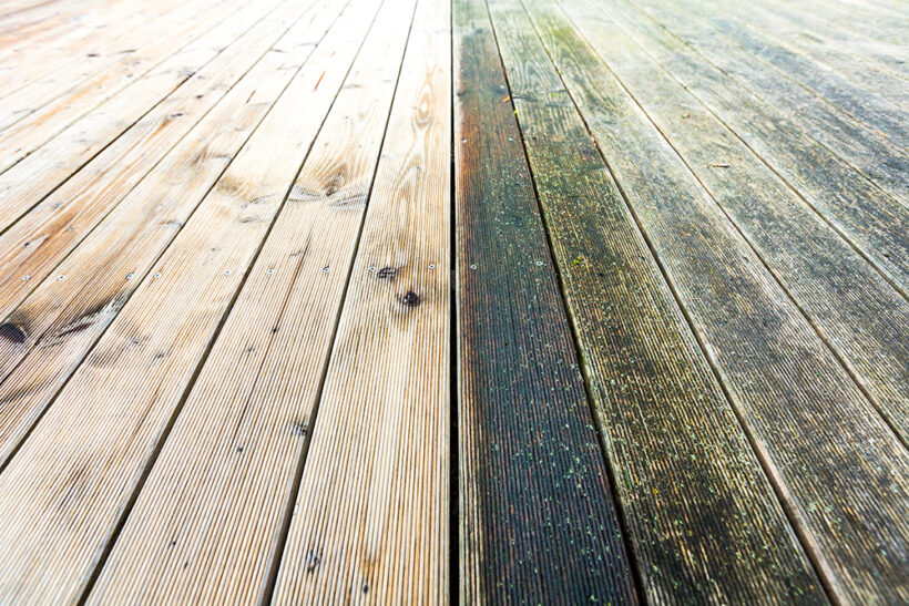 Comment enlever le dépôt vert sur le bois ?