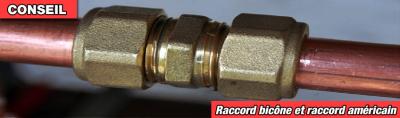 Raccord rapide : les raccords bicône et américain