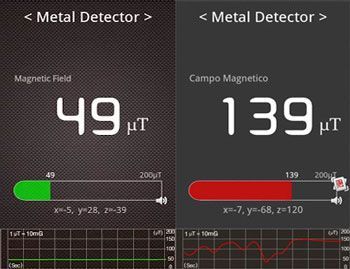 Appli mobile detecteur de métaux